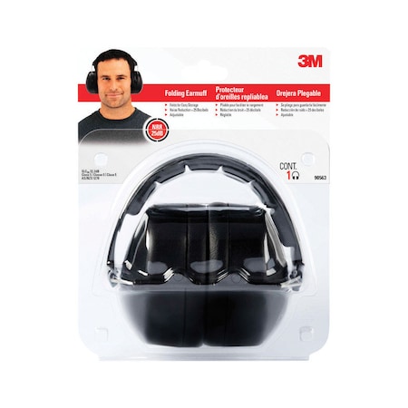3M 3M 25 dB Soft Foam Folding Earmuffs Black 1 pair 90563H1-DC